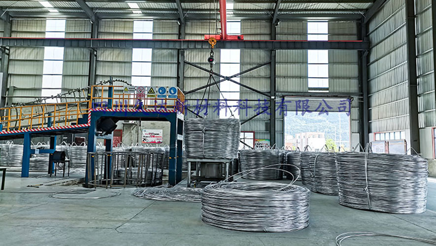 高强度6201铝合金杆生产车间